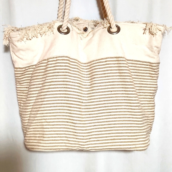Magid Oversized Woven Cotton Beach Market Vacation Tote XLarge NEW!! - Picture 4 of 11